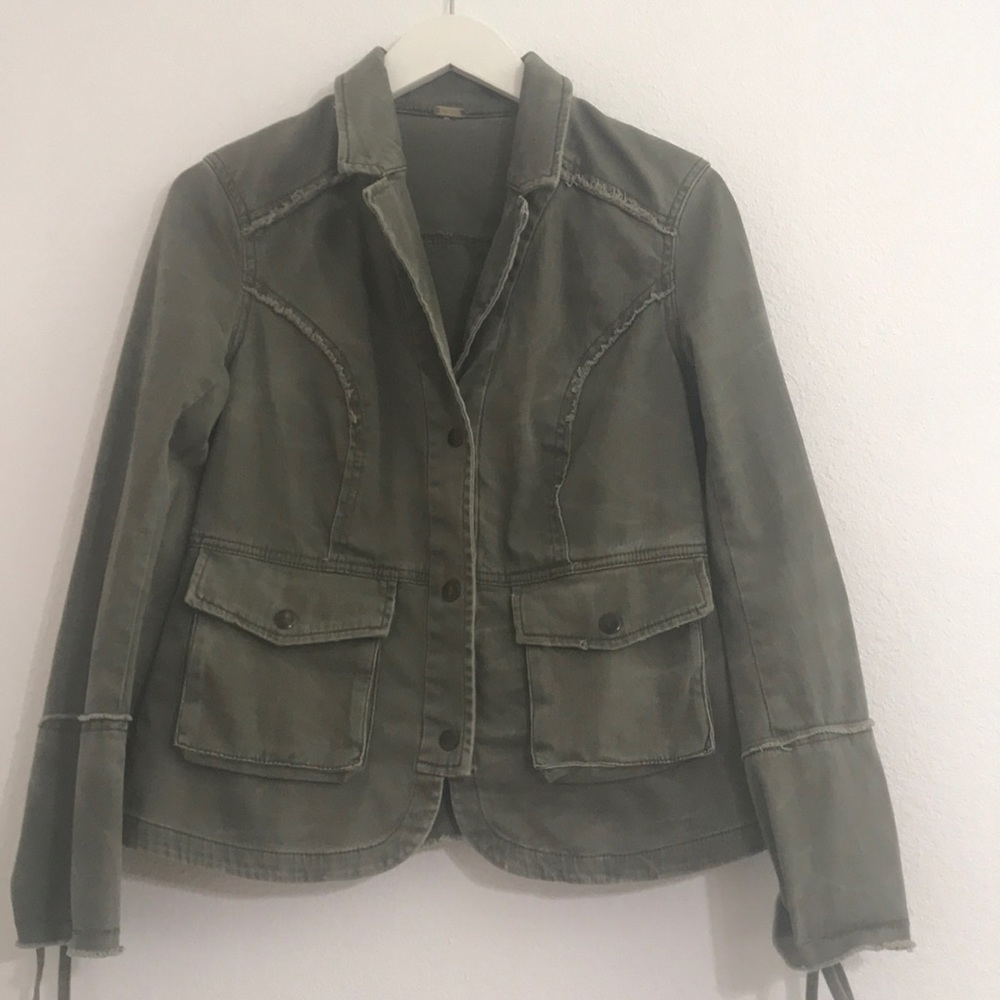 Free People Army Green Jacket